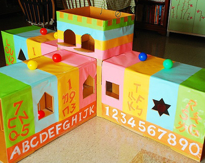為孩子蓋一座專屬的彩虹城堡！省錢紙箱創作DIY