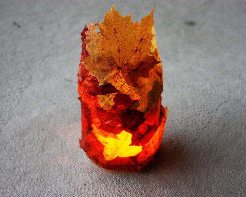 天涼好個秋-楓葉提燈DIY