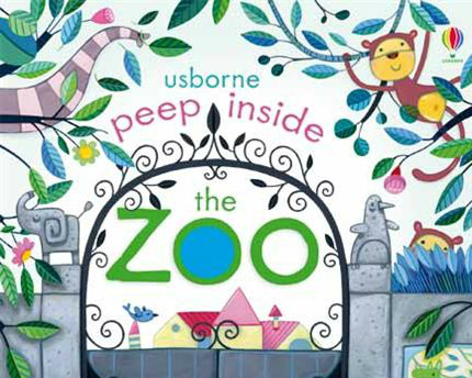 和孩子玩躲貓貓的動物們！認識動物特性和習性翻翻書「Peep Inside the Zoo」