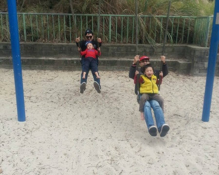 不僅是兒童的遊樂天地，也是親子體能訓練場～彰化華陽公園
