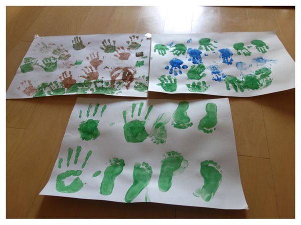 手作小手小脚圣诞树