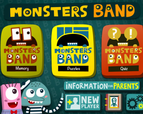 怪獸卡片記憶拼圖學習 Board Games - Monsters Band