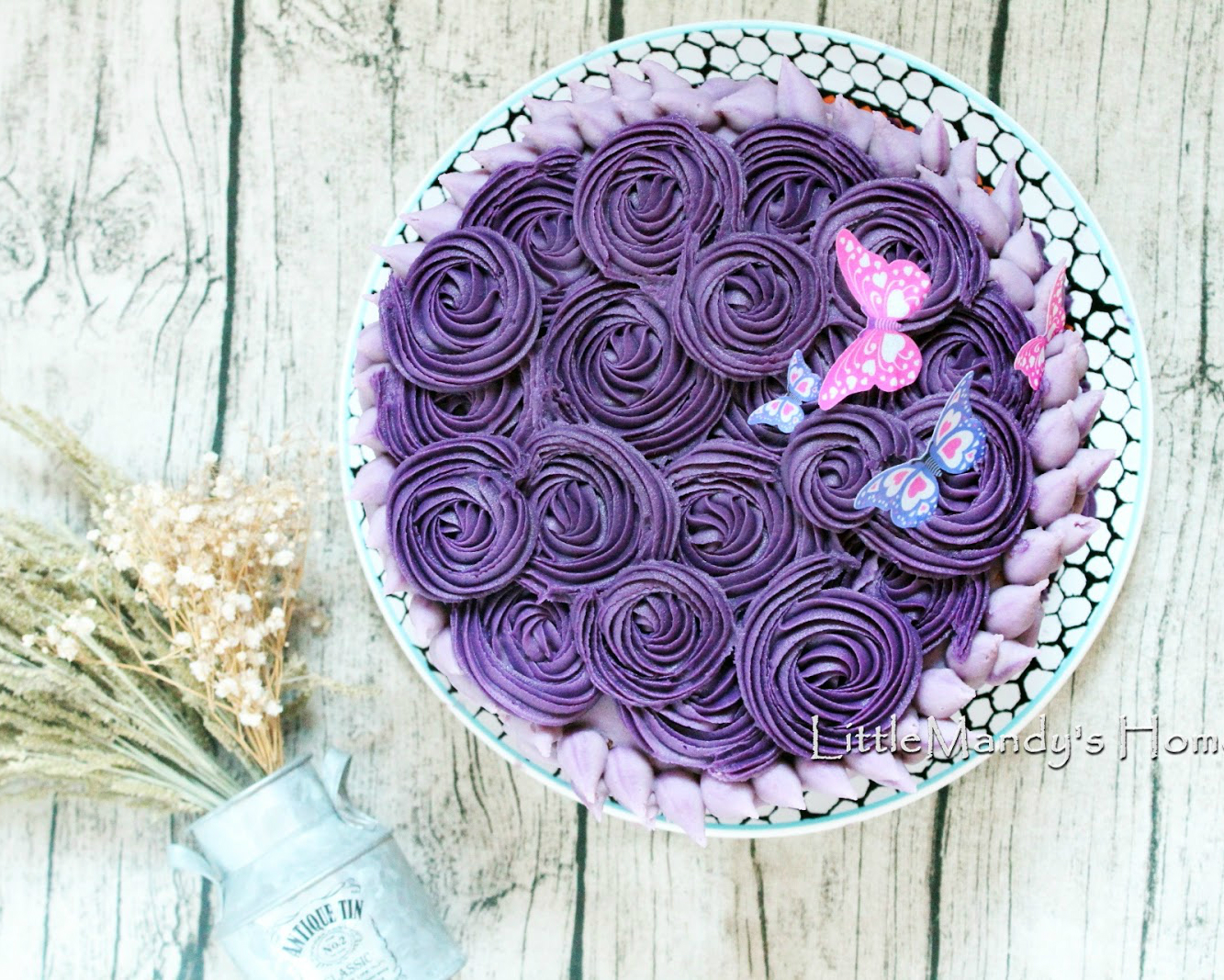 無鮮奶油無色素～芋頭紫地瓜海綿蛋糕