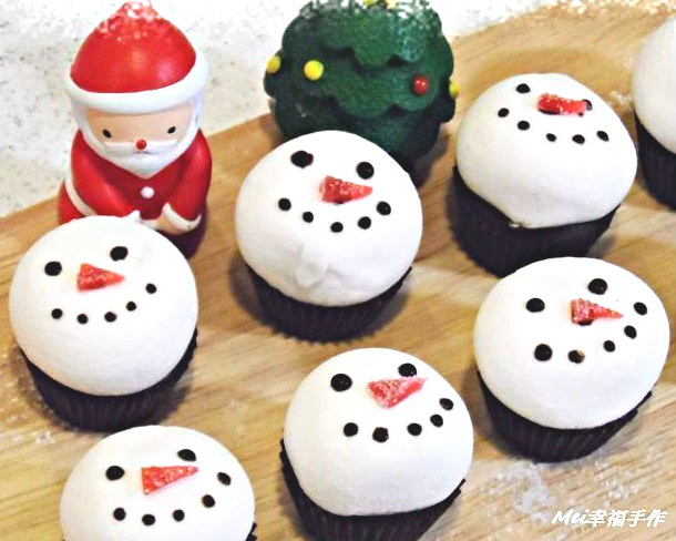 聖誕來了！雪人棉花糖巧克力