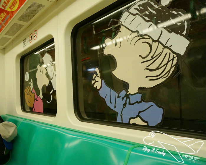 超可愛列車！高雄捷運Snoopy史努比彩繪列車