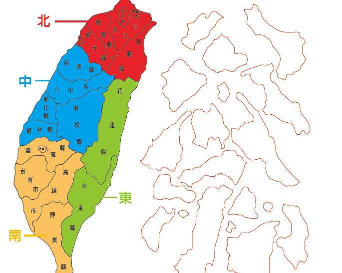 《視覺專注力遊戲在家輕鬆玩2》地圖著色