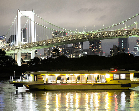 文字燒、炒麵無限供應，還能飽覽東京灣美景～東京新木場江戶前汽船