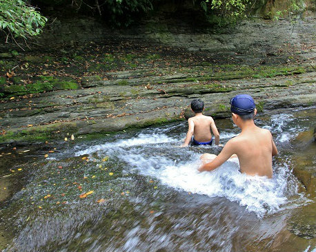 夏日溪畔玩水趣！苗栗卓蘭岩川森林園區