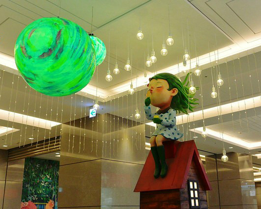 【幾米吹泡泡裝置】仰望天空、吹出願望的泡泡！2014.12.19~2015.04.06