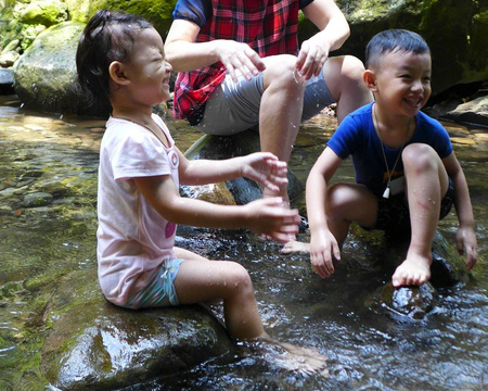 夏日炎炎，溪邊玩水烤肉正是王道～台北福田園教育休閒農場