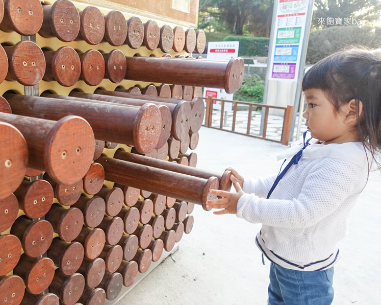 伸縮木樁、木珠溜滑梯，十二感官遊戲區放膽玩～台中文心森林公園