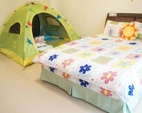 真的在露營嗎？讓孩子不想離開的帳篷床～台東琪琪親子民宿