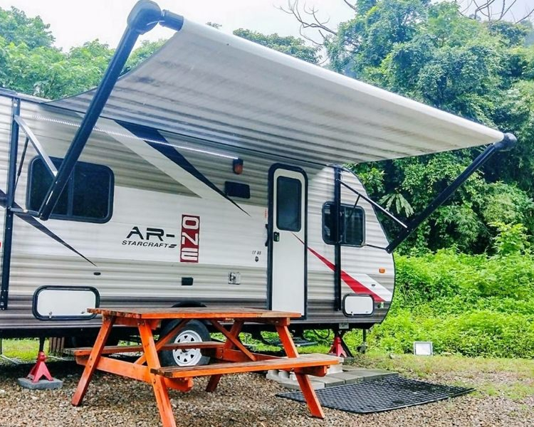 露營車+溫泉+老街，冬季慵懶行程出發～新竹威尼斯溫泉露營地