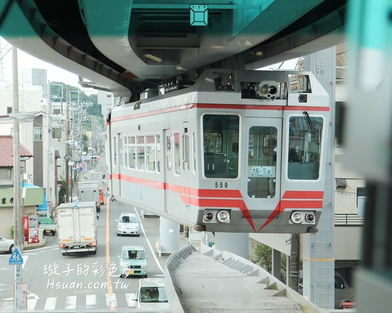 宛如雲霄飛車，體驗懸掛式單軌電車～日本江之島線(湘南單軌電車)