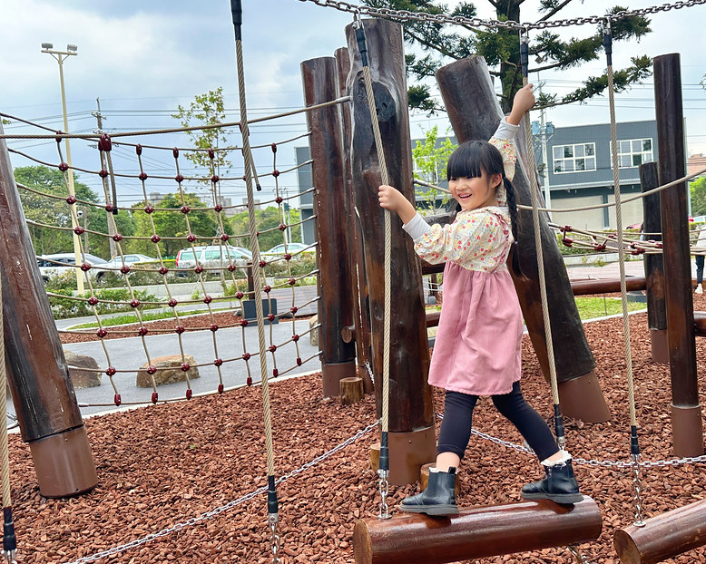 關關難過關關過，大孩子的山訓遊戲場～桃園龍潭綠杉林公園