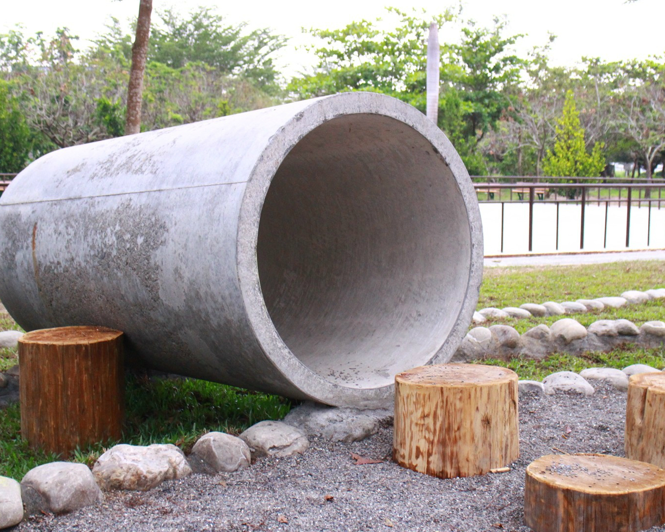 這不是工地！泥作水管回音遊戲好好玩玩玩～台南善化體育公園