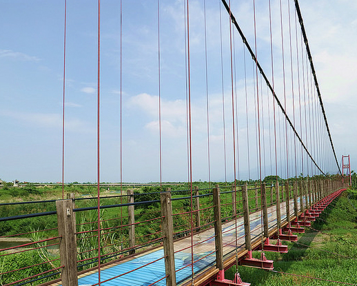 3D立體彩繪吊橋，栩栩如生令人震撼無比～屏東萬巒吊橋