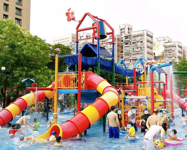 日頭赤炎炎，水上公園透心涼～台北自來水園區(水鄉庭園)